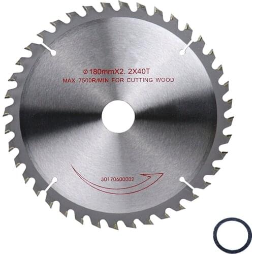 Circular Saw Blade 7''/180mm Tungsten-cobalt Alloy 40T/60T Cutting Disc Saw Blades For Wood Plywood Plate Power Cutting Tools