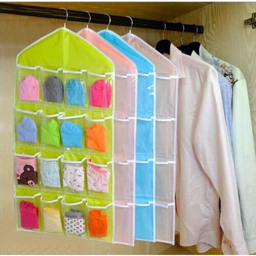 Home Underwear Closet Pouch Baby Nappy Bag Toy Socks Case Dustproof Bags Foldable Basics Fabric Storage Box Case