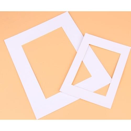 Photo Mats Rectangle/Oval Paper Mounts Unique Textured Surface For 7/10 inch Picture Frames Passe-Partouts 6PCS/Lot