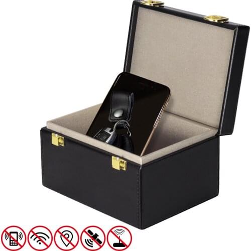 Car Keys Signal Blocker Pouch With Strong RF Shielding Function Cell Phone Signal Blocker Box Anti Theft Faraday Car Key Box