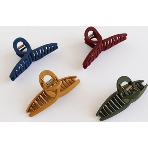 Matte Cross Hair Claw Hair Clips Hair Crab Women Hair Accessories Girls Hairpins Hair Claw Clips Ladies Ornaments Barrettes