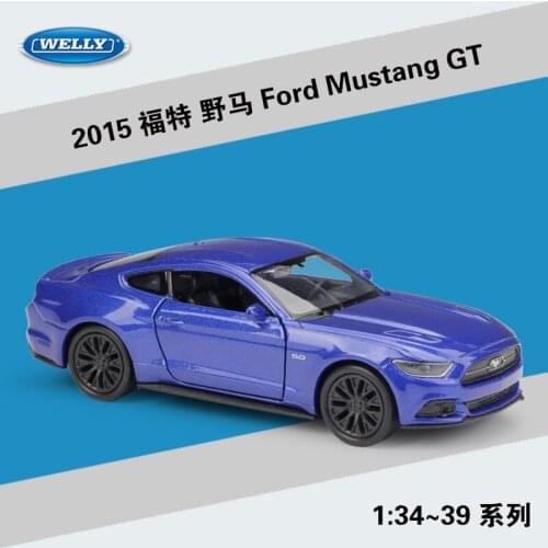 WELLY 1:36 Ford 2017GT Mustang 2015GT Alloy Model Car Metal Model Vehicles With Box For Collectibles Gift
