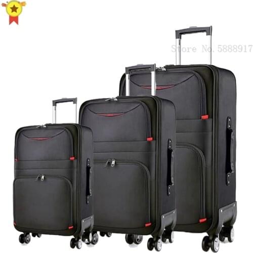 20“24”28“ inch a set high quality waterproof Oxford Rolling Luggage Spinner men Business Brand Suitcase Wheels Cabin Trolley