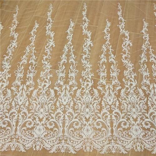 New fashion embroidery African flower special fabric for wedding dress