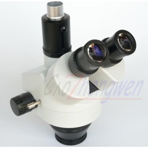 FYSCOPE NEW MICROSCOPE 7X-45X Trinocular Zoom Stereo Microscope Head Digital Microscope Simul Focal Microscope