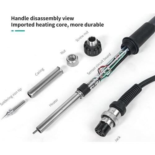 Original QUICK TS1200A Lead Free Solder Iron Tip Handle welding pen tools TSS02-SK TSS02-K TSS02-I TSS02-2C TSS02-3C