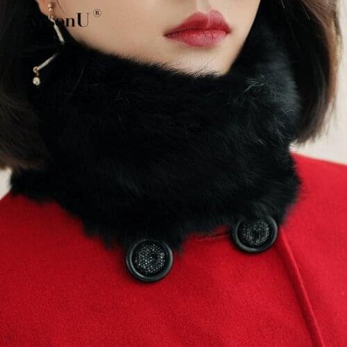 Autumn Long Wool Coat Winter Jacket Women Fox Fur Collar Korean Slim Red Ladies Coats Abrigos Mujer Elegante ED-615