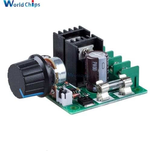 DC 12V-40V 10A PWM DC Motor Speed Control Switch Controller Board Module Voltage Regulator Dimmer 3KHz Rotary 100K Potentiometer