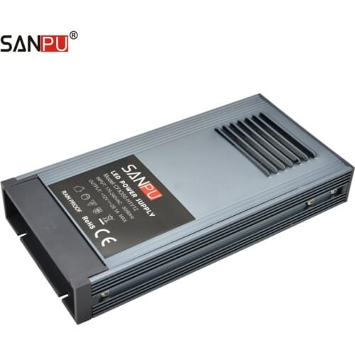 SANPU Silent LED Power Supply 12VDC 350W 220V AC to DC 12V Lighting Transformer 12 Volt LED Driver Rainproof Outdoor Use Garden
