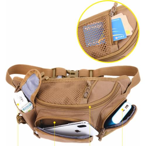 Metal Detector Digger Waist Bag Portable Waist Bag Pole Package Fishing Tackle Bag Metal Detecting Pouch Bag