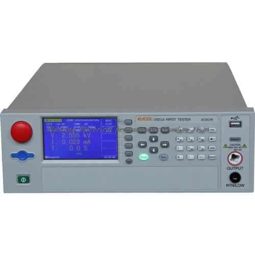 Eucol U9051A Safety Tester withstanding voltage tester AC:5kV, DC: 6kV, AC 20mA,DC 10mA Insulation resistance test:0.1-50G OHMS