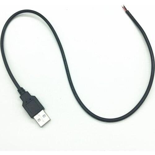 50CM 100CM USB LED Connector Cable line 2pin USB Socket Power Connect Wire Connectors for DC5V Single Color LED Strip Lights
