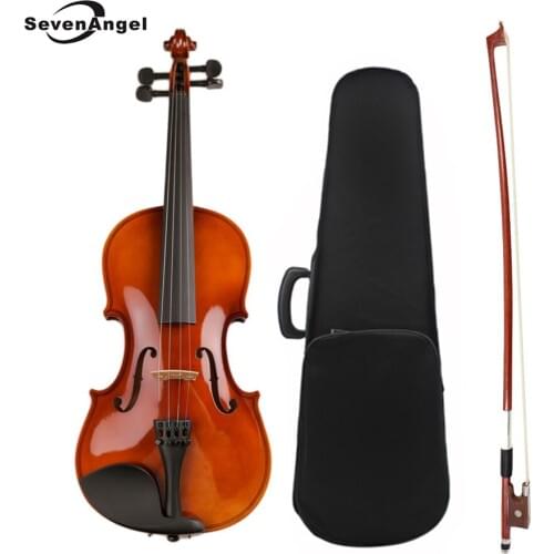 High Quality Violin Fiddle Stringed Instrument Musical Toy for Kids Beginners Violino Basswood Body Steel String Arbor Bow Rosin