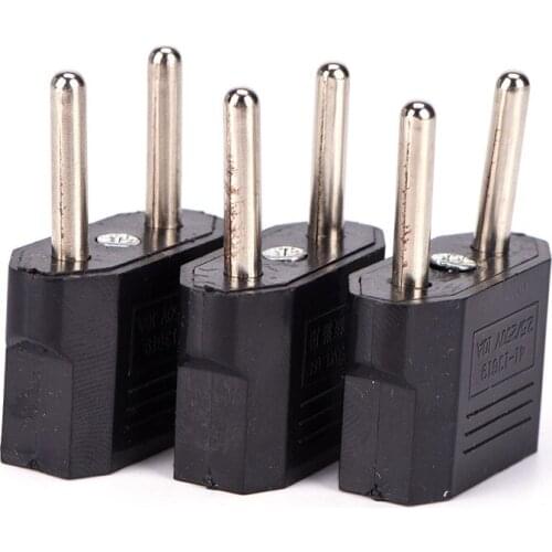 1PC 2 Round Socket Pin US AU EU To EU Plug Travel Wall AC Power Chargers Outlet Adapter Cable Converter Wholesale