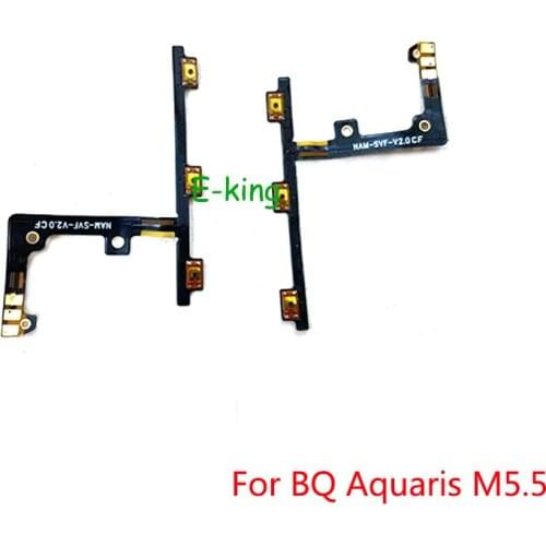 10PCS For BQ Aquaris M5.5 Power On Off Volume Up Down Switch Side Button Key Flex Cable