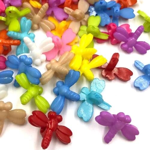 100pcs Butterfly Plastic Buttons Child Clothes DIY Sewing Appliques button PH146
