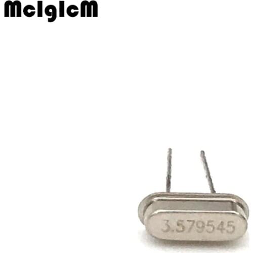 20pcs hc-49s 3.579MHz 3.579545mhz 20ppm 20pF quartz resonator