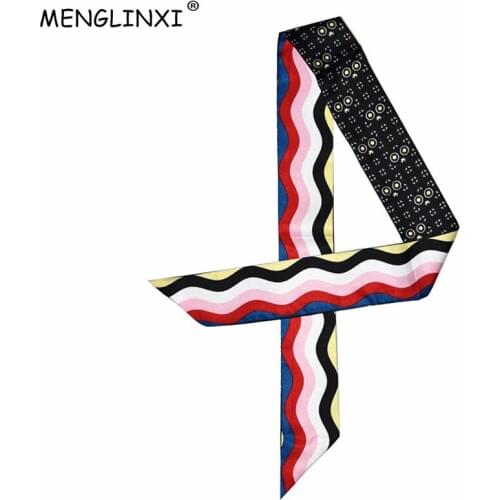 2020 Fashion Design Monster Printing Scarf Women Silk Scarf Fashion Head Scarf Luxury Brand Small Tie Bag Scarves For Ladies