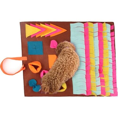 50*45cm Variety Of Pet Training Mats Detachable Stitching Dog Sniffing Mat Feeding Mats Training Mats Nosework Blanket