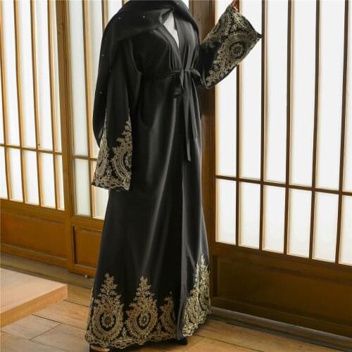 Abaya Kaftan Dubai Kimono Cardigan Muslim Hijab Dress Turkish Saudi Arabia African Dresses For Women Caftan Robe Islam Clothing
