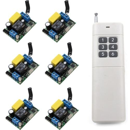 Wireless Remote Switch Remote Control Switch AC 220V 1CH Relay Module 3000M Long Range RF Wireless Remote Control Switch System