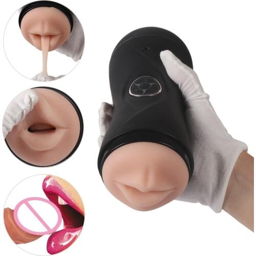 Big Size Vagina Real Pussy Male Masturbator Automatic Telescopic Powerful Silicone Piston Adult Sex Toys for Men Masturbation