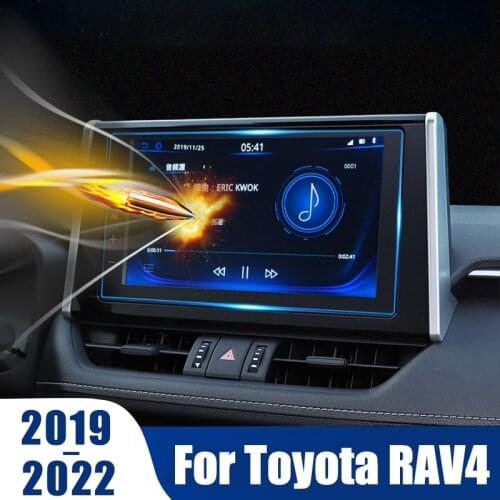 Car GPS Navigation Screen Tempered Glass Protective Film Screen HD Display Film For Toyota RAV4 RAV 4 XA50 2019 2020 Accessories