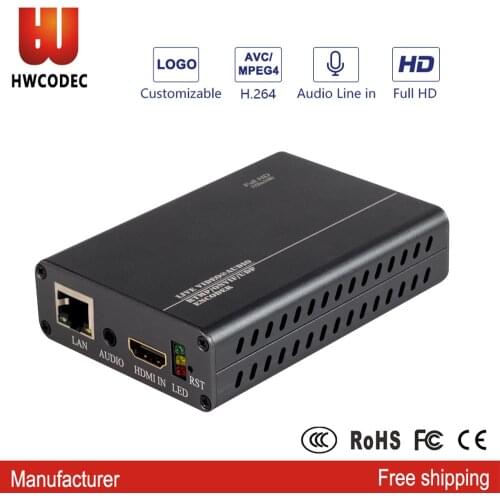HWCODEC P7 H.264 HDMI Encoder for IPTV, RTMP to YouTube Facebook Live Stream 1080P 30fps HDMI Video Encoder