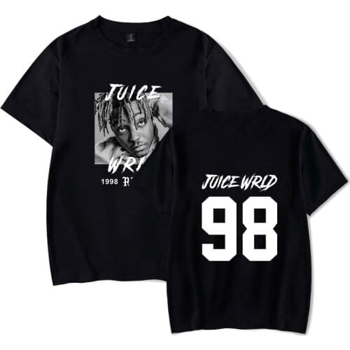 Summer Hip Hop Juice WRLD T shirt Men Women Fashion Boys Girls Harajuku Short Sleeve Tees Casual Black Cool t-shirt Tops