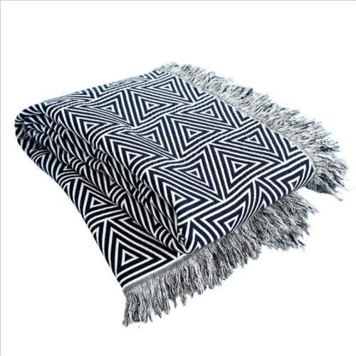 Cotton solid knitted plaid blanket with Tassel nordic modern Soft blanket for bed Chair sofa couch home nap blanket 4 sizes
