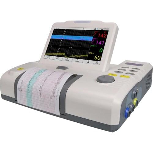 Good Price 7inch Color TFT Screen Heartbeat Fetal Monitor CTG machine