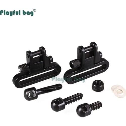 Playful bag 2pcs Quick Detach Sling Swivels 300lb tension strap buckle Metal CS accessory DIY toys equipment AQA28