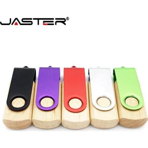 JASTER USB 2.0 Custom maple usb flashdrive pendrive 4GB 8GB 16GB 32GB 64GB 128GB pen drive souvenir gifts(custom logo)