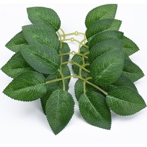 10/20Pcs Silk Rose Leaves Christmas Decorations for Home Wedding Bride Wrist Decorative Flowers Artificial Plants Ddiy Gift Box