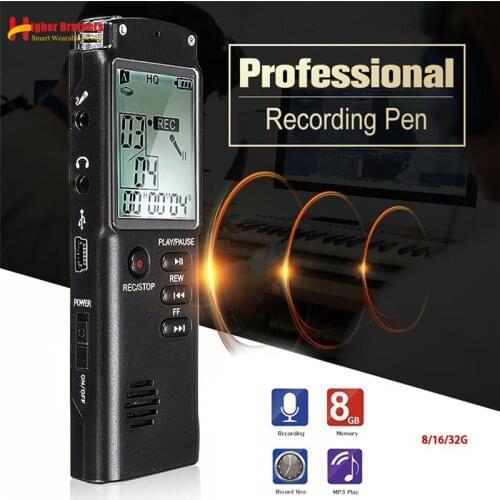 T60 8G/16G/32G Mini Phone Recording Pen USB Professional 96 Hours Dictaphone Digital Audio Voice Recorder with WAV,MP3 Player