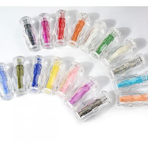 1 Bottle Mini Caviar Beads Crystal Tiny Rhinestones Glass Micro Bead For Nails DIY Colorful 3D Glitter Nail Art Decorations