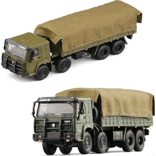 JKM 1:64 HW 8X8 Military Truck Eight Wheel Balance Shaft Simulation Model Car