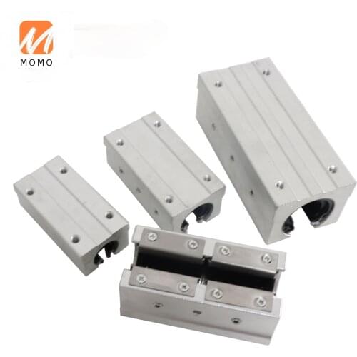 Motorized guided rod linear slide rail SBR16LUU aluminum bracketslide table optical axis slide rail for 3D printer accessories