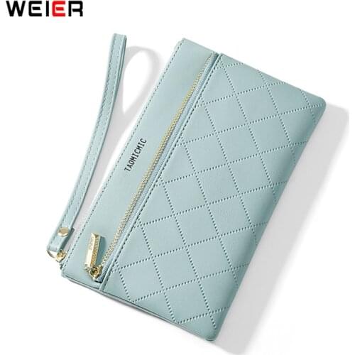 New Fashion Card Holder Wallets 2021 Womens Soft PU Leather Zipper Pocket Purse Female Clutch Bags Ladies Coin Purses Carteras