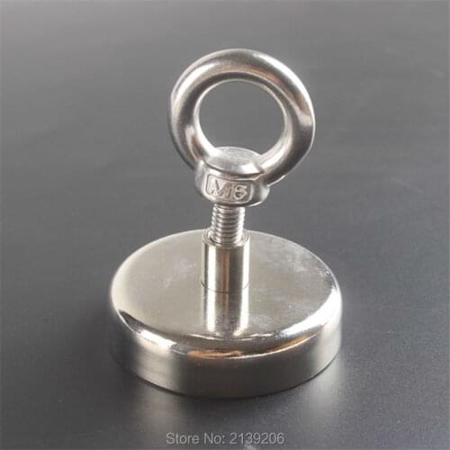Search Magnet Neodymium Fishing Strong 2pcs 68kg Pulling Mounting D42mm Powerful Gear Deap Sea Salvage Equipments