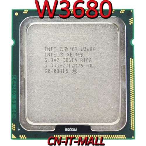 Pulled Xeon W3680 CPU 3.33GHz 12M 6 Core 12 Threads LGA1366 Processor