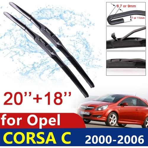 For Vauxhall Opel Corsa C 2000~2006 Front Window Windscreen Wipers Car Wiper Blade Car Accessories 2001 2002 2003 2004 2005