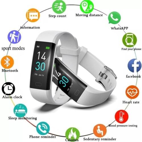 S5 Smart Watch Men Women Temperature Monitor Heart Rate Blood Pressure Sports Fitness Tracker Smart Bracelet IP68 Waterproof