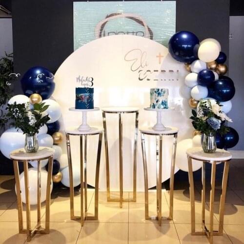 Wedding decoration round frame metal backdrop stand wedding arch gold stand senyu2559