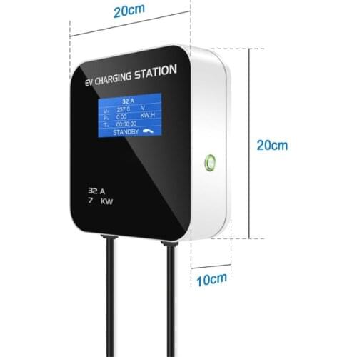 Electric Car Charger Station 7.4 KW 32A EV Type 1 2 Fast Charging Wallbox