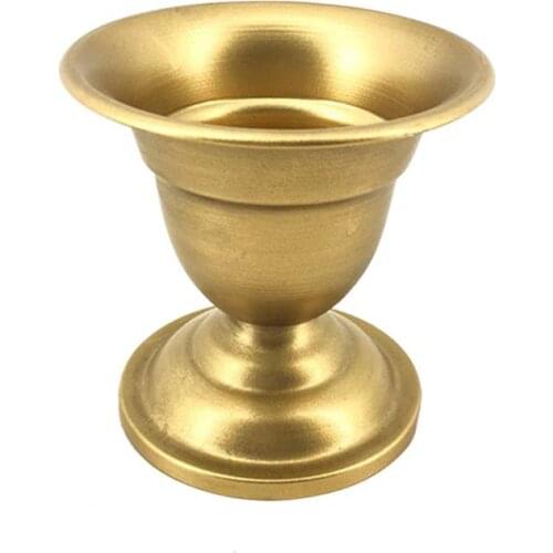 European Retro Iron Vase Metal Gold Vase Modern Table Creative Home Decorative Artificial Flower Bottle For Wedding Decoration