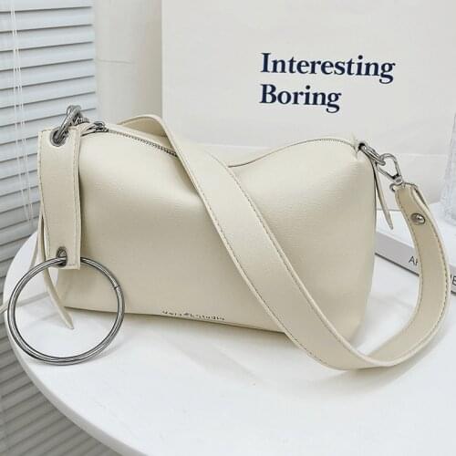 Women Messenger Bag 2021 Brand Shoulder Bags Female Sac A Main Ladies Crossbody Bags White Simple Handbags Vintage Travel Tote