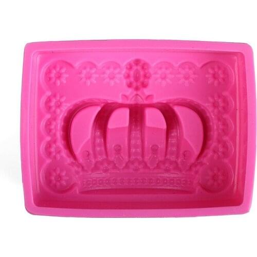 1PC Silicone Crown Silicone Cake Mold 3D Birthday Cake Decorating Tools Bread Fondant Mold Baking Pastry Tool OK 0284