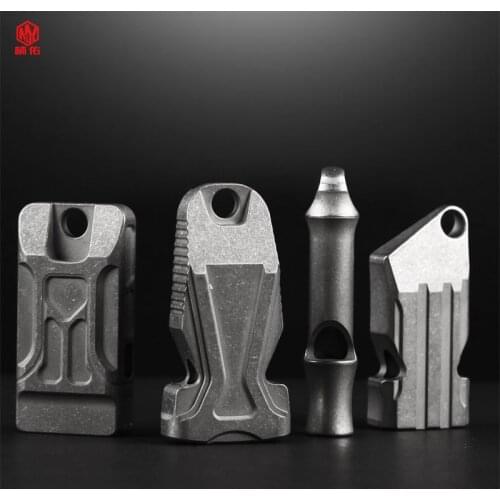 1PC Outdoor High Decibel Popping High Frequency Camping Rescue Tweeter Whistle Portable Titanium Alloy Whistle Coach Training