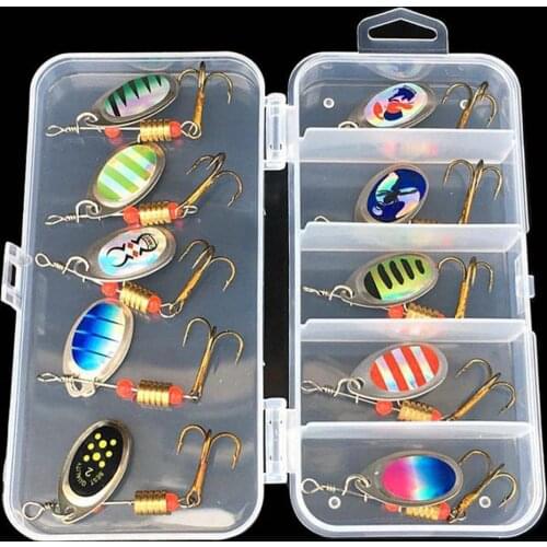 10Pcs/Set Simulated Metal Sequin Lure Hook Fake Fishing Tackle Fishing Tool Accessories for Hook Hard Bait Tackle Beach
